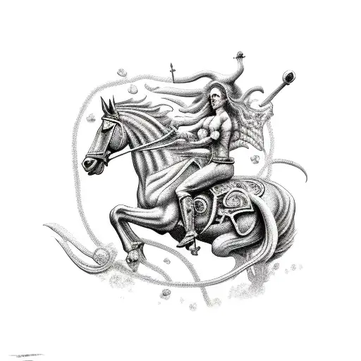Four Horsemen of the Apocalypse tattoo design idea