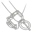handcuffs tattoo design idea