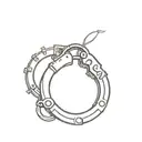 handcuffs tattoo design idea