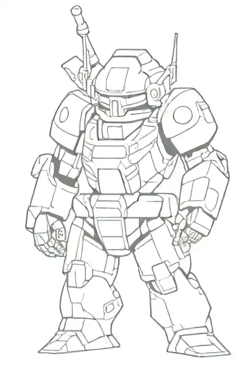 char as able and zaku tattoo design idea
