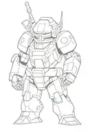 char as able and zaku tattoo design idea