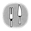 fork and knife tattoo design idea