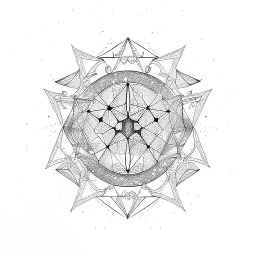 Constellation cassiopeia tattoo design idea