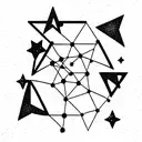 Constellation cassiopeia tattoo design idea