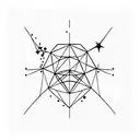 Constellation cassiopeia tattoo design idea