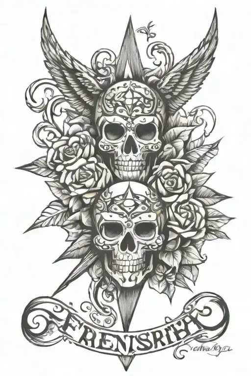 Friendship tattoo design idea