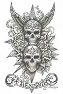 Friendship tattoo design idea