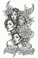 Friendship tattoo design idea