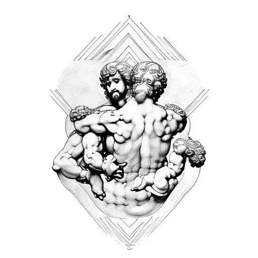 michelangelo's ,david hands creation of adam tattoo design idea