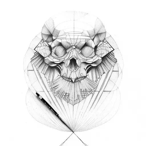 Leonardo da vinci tattoo design idea