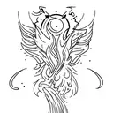 wisp tattoo design idea