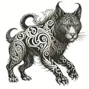 sabre and Griffen tattoo design idea