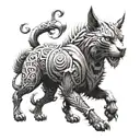 sabre and Griffen tattoo design idea