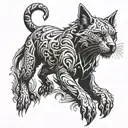 sabre and Griffen tattoo design idea