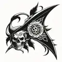 sabre tattoo design idea