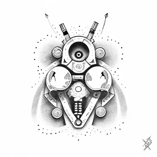 Design a dotwork tattoo showcasing a detailed illustration of a spray can with your favorite graffiti tag as the label. tattoo design idea