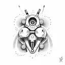 Design a dotwork tattoo showcasing a detailed illustration of a spray can with your favorite graffiti tag as the label. tattoo design idea