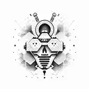 Design a dotwork tattoo showcasing a detailed illustration of a spray can with your favorite graffiti tag as the label. tattoo design idea