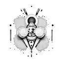 Design a dotwork tattoo showcasing a detailed illustration of a spray can with your favorite graffiti tag as the label. tattoo design idea