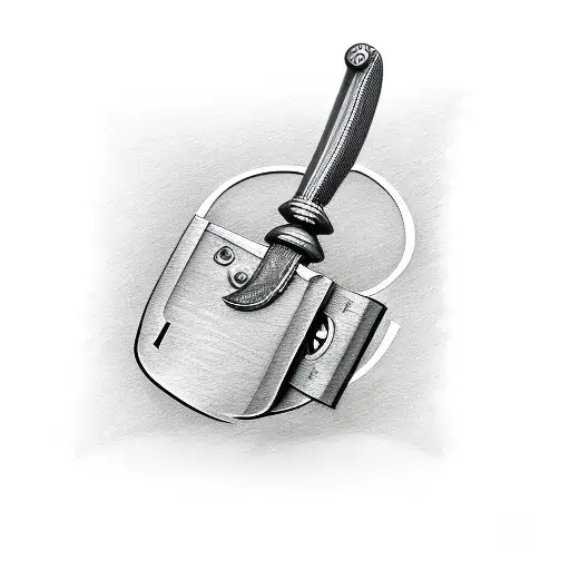 lock pick sword wrench kawasaki xbox computer tattoo design idea