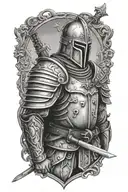 a crusade warrior tattoo design idea