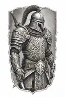 a crusade warrior tattoo design idea