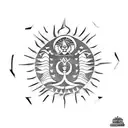 nepali flag tattoo design idea