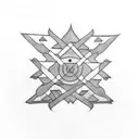 nepali flag tattoo design idea