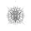 nepali flag tattoo design idea