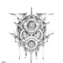 luffys gear 5  tattoo design idea