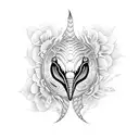 cobra with flowers tattoo design idea