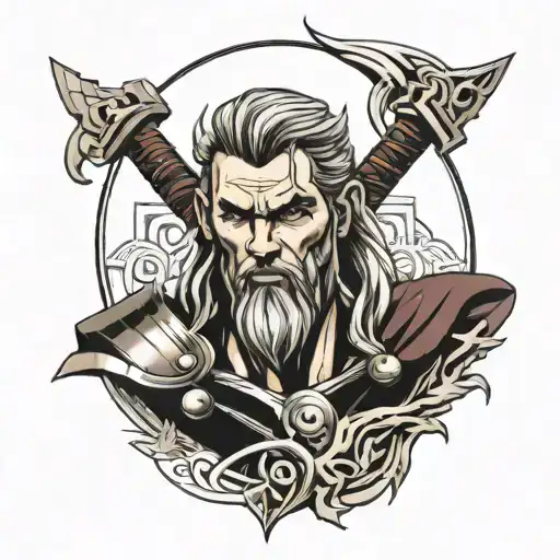 baldr thor Ragnarok tattoo design idea