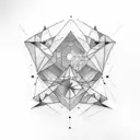 Constellation with name "Shia Stav"  tattoo design idea