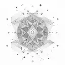 Constellation with name "Shia Stav"  tattoo design idea