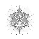 Constellation with name "Shia Stav"  tattoo design idea