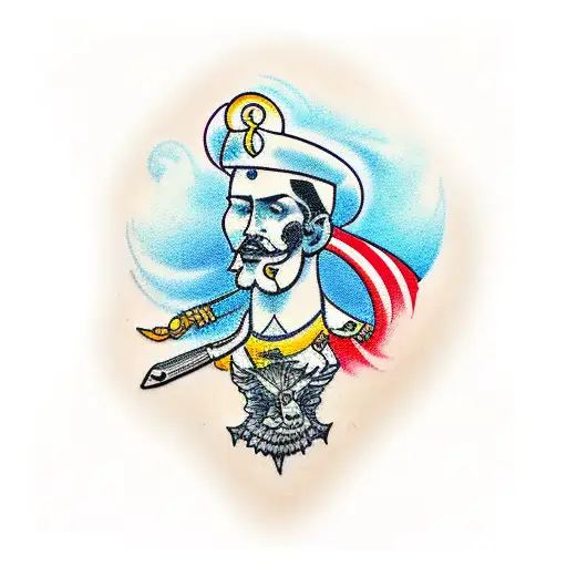 Cossack tattoo design idea