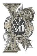 name Mila 12 10 2021 Roman numeral tattoo design idea