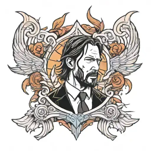 john wick tattoo design idea
