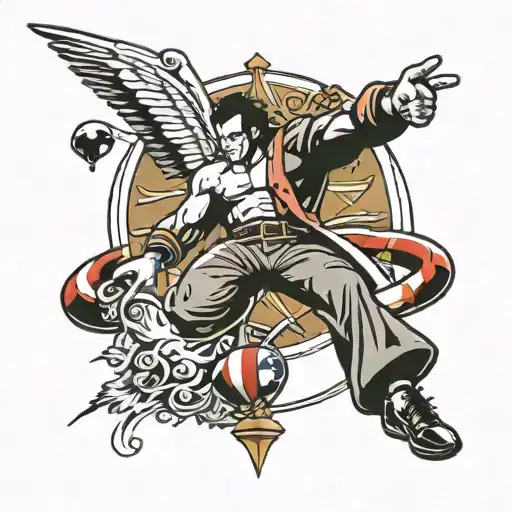 gambling, parachutes, weightlifting, traditional style tattoo tattoo design idea