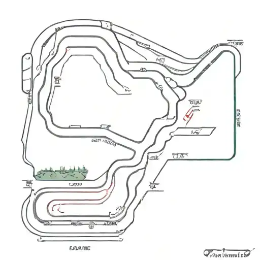Track layout of formula 1 track Spa-Francorchamps tattoo design idea