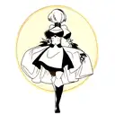 Nier Automata 2B tattoo design idea