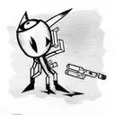 invader zim tattoo design idea