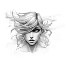 storm with clouds  tattoo design idea