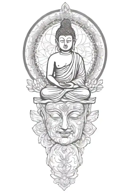 buddha tattoo design idea