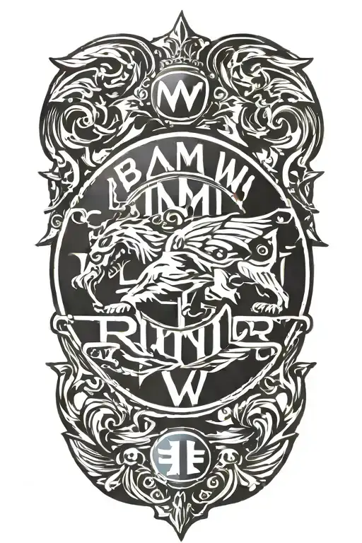 BMW-logo tattoo design idea