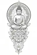 buddha tattoo design idea