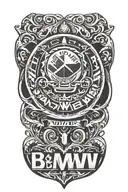 BMW-logo tattoo design idea