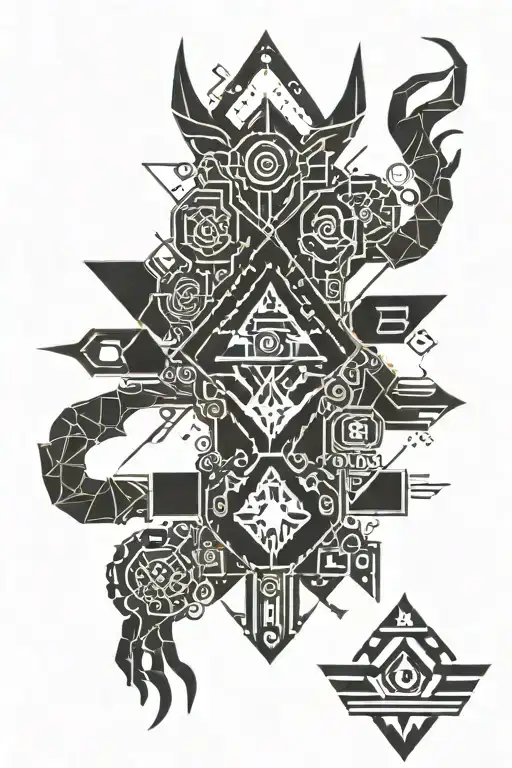 legend of Zelda Midna twilight princess tattoo design idea