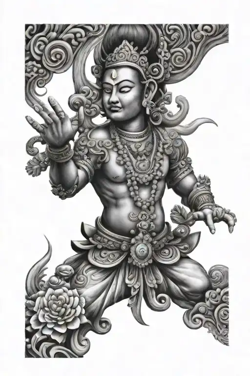 khmer kbach tattoo design idea