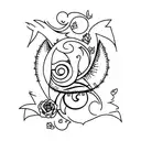 matching gothic tattoo for couple it needs to be small and minimalist and cute tattoo design idea